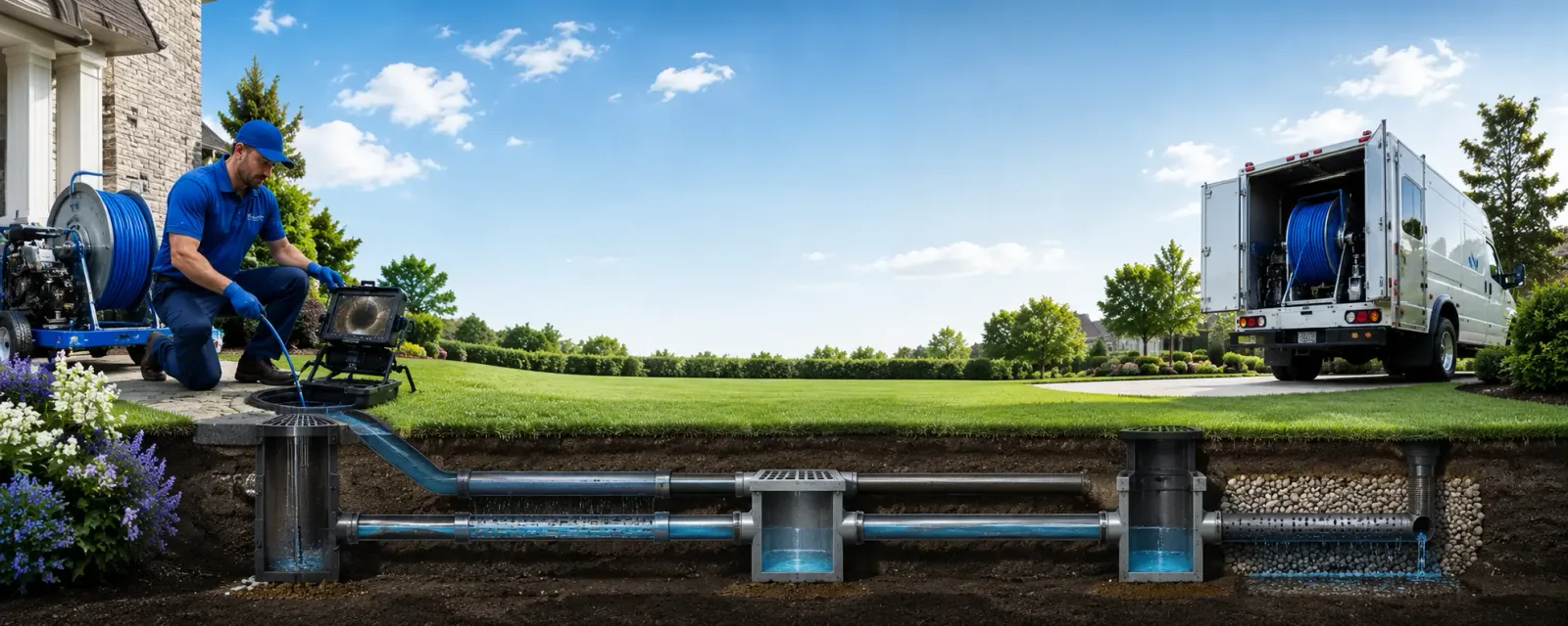 Outdoor drain cleaning information for Sierra Madre, CA